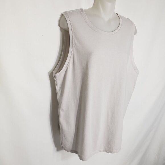 Fabletics Women's Tank Top Size XL Carine Chiffon Sleeveless Ruched Split Back - Picture 5 of 10